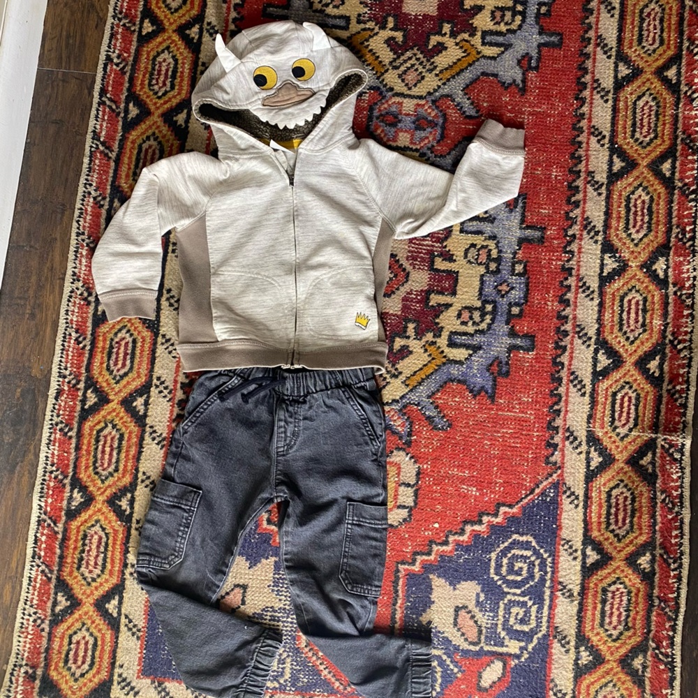 Where The Wild Things Are Gray Hoodie Zip up 4T